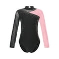 thumbnail image 3 of DPOIS Girls Sparkly Dance Unitards Shiny Rhinestone Gymnastic Leotard Pink 4, 3 of 7