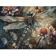 thumbnail image 2 of Rainbow Runners - Dragon Fly Canvas Wall Art, 2 of 2