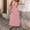 Pink, variant on Qulqfy Boho Summer Dresses for Women 2026 Sleeveless Casual Wedding Guest Maxi Polka Dot Loose Backless White Chiffon Halter Beach Long Dresses M