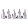 thumbnail image 4 of HATISS 5Pcs Round Fine Hole Icing Piping Nozzles Cream Tips Decorating Pastry Tools, 4 of 7