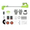 thumbnail image 3 of ChicHomey Weed Wacker Battery Powered  Electric Grass Trimmer 3 in 1 Weed Eater with 3 Types Blade & Wheels with Rechargeable Battery for Garden/Lawns, 3 of 9