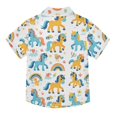 thumbnail image 2 of Dailycode Small Short Sleeve Button Down Shirts Baby Unicorns and Brid Casual Shirt 3-10 Years, 2 of 9