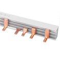 thumbnail image 2 of 4P Circuit Breaker Bus Bar Connection Terminal Block 12 Channels Red Copper 63A 230‑415V for Industry Outdoor Ships, 2 of 2