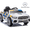White Police Car, variant on Licensed Benz CLS 350 12V Electric Ride on Toys with Bluetooth Music, LED Lights, Spring Suspension, Power Car Wheels, Electric Car for Kids with Parent Remote Control (Black)
