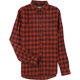 thumbnail image 1 of Camisa a cuadros de franela resistente a la intemperie para hombre, rojo, XXX-Large, 1 of 1