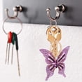 thumbnail image 2 of Llaveros de mariposa Colgantes de llavero de mariposa Colgante de llavero de aleación Regalos para mujeres Púrpura como teléfono móvil, colgante de bolso, 2 of 5