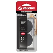 VELCRO Brand Industrial Strength | Indoor & Outdoor Use | Superior Holding Power on on Smooth Surfaces | Size, 1 7/8in, Coins 4 Sets
