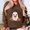Coffee, variant on Halloween Sweatshirts For Women Ghost Oversized Crewneck Sweatshirt Cute Graphic Hoodies Pullover Army Green 2XL