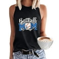thumbnail image 2 of EQWLJWE Hauts d'Été pour Femmes Hauts pour Femmes en Liquidation Mode Femmes Imprimé Col Rond Sans Manches Chemises Tuniques Tee Tops, 2 of 5