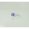 thumbnail image 4 of HeartsAndYou 1.5ct Natural Blue Tanzanite Engagement Ring 100% 14k SOLID White Gold Halo, 4 of 8