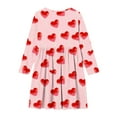 thumbnail image 5 of NAISIBABY Girls Party Dresses, Hearts Graphic Long Sleeve Party Dance Flowy Valentine's Day Dresses Pink 5T, 5 of 5