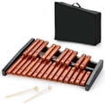 thumbnail image 1 of Gymax Xylophone à 25 Notes en Bois pour Percussions, Instrument Éducatif avec 2 Baguettes, 1 of 10