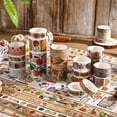 thumbnail image 6 of 20 Rolls Vintage Plant Flower Washi Tape Set 5 Different Width Masking Tape For Notebook Scrapbooking Journaling Supplies Junk Journal Bullet Journal DIY Art Crafts, 6 of 17