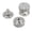 Silver, variant on 3mirrors Welding Hood (Pipeliner) Helmet Fasteners Headgear Replacement Parts Accessories Screws Flip Hood Aluminum - 1 Pair (Red Anodized Knurled)