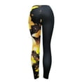 thumbnail image 5 of Wiueurtly Yoga Pants for Women Fashion Butterfly Print Plus Size Casual High Waist Sport Butterfly Pattern Yellow, 5 of 5