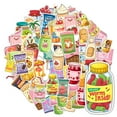 thumbnail image 3 of 35pcs-50pcs Cute Stickers Food Carton Stickers Snack Stickers for Laptops Notebooks Suitcases, 3 of 9