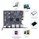 thumbnail image 5 of Divisor PCIE USB3.2 Gen2 10Gbps ASM3142 + Chip VL822 para Windows 7/10/11 Linux, 5 of 9