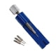 thumbnail image 2 of Eigraketly Juego de herramientas de reparación para quitar pasadores de enlace de de correa de reloj ajustable Juego de 3 pines Kits y herramientas de reparación de relojes azul, 2 of 6