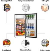 HUMSURE 3.1 Cu.ft Mini Fridge with Freezer, Single Door Compact Refrigerator for Dorm, Office