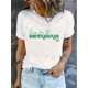 thumbnail image 1 of Camiseta básica para mujer veranoHere For Shenanigans Print,Funny St Patricks Day Tshirt, Cotton Soft Breathable Comfort-Fit Crew NeCamisetas de verano para mujer, manga corta, cuello redondo, casu, 1 of 8