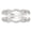 White 2pcs, variant on Twisted Infinity Rings Enhancer for Engagement Rings Wedding Bands for Women 925 Sterling Silver 2 Pieces Size 7