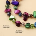 thumbnail image 5 of Multi Color Shell Chips Glass Beaded Necklace for Women Jewelry Birthday Gifts for Women Size 47" Birthday Gifts, 5 of 7