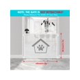 thumbnail image 2 of 41.3 Inches Dog Gate, Pet Safety Guard Mesh Dog Gate Adhesive Installation and Easy Operation, White, 2 of 5