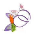thumbnail image 1 of 3 Pcs Easter Headband Easter Bunnies Ears Rabbit Chick Eggs Carrot Hairbands Hair Hoop For Women Girls Easter Party Favor Decorations, 1 of 3