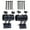 B, variant on SDFGTstore Rust Resistant Steel Umbrella Bracket Stand Mount Clamp for Patios Picnics Table