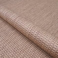 thumbnail image 3 of Couristan Recife Indoor/Outdoor Area Rug for Patios, Decks, Kitchens, and Laundry Rooms, All-Weather, Pet-Friendly and Easy to Clean, Saddle Stitch Pattern in Cocoa Brown-Natural, 5'3" x 7'6", 3 of 5