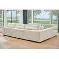 thumbnail image 7 of Canam L-shaped Upholstered Left Facing Chaise Sectional Sofa White, 7 of 7