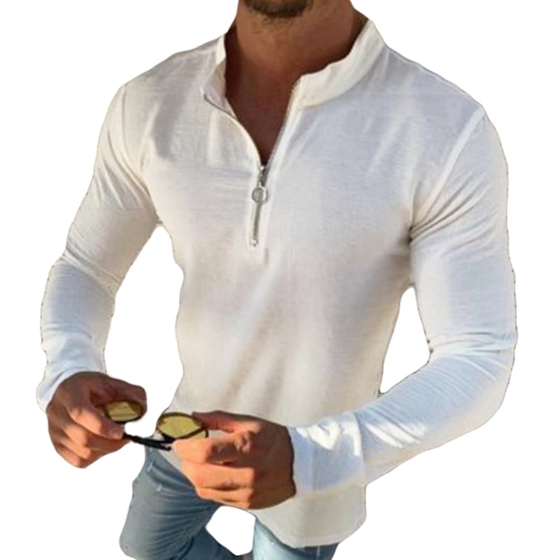 long sleeve half shirt