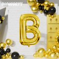 thumbnail image 4 of Globo de papel aluminio dorado con letra B de 40" AOAOParty, 4 of 6