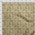 thumbnail image 3 of oneOone Cotton Jersey Beige Fabric Florals Sewing Craft Projects Fabric Prints By Yard 58 Inch Wide-V4A, 3 of 4