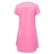 thumbnail image 4 of Sexy Vestidos Cortos de Verano para las Mujeres 2025 Moda Suelta de Ocio Vestido de Manga Corta con Cuello en V, Vestido Casual de Rodilla, 4 of 6