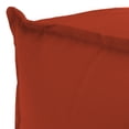 thumbnail image 3 of Jordan Manufacturing Sunbrella 23" x 25" Canvas Terracotta Red Solid Rectangular Outdoor Pouf Ottoman with Flange, 3 of 8