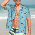 thumbnail image 5 of Picia Turtle Gentle Cotton Regular Fit Short Sleeve Casual Hawaiian Shirt for Men-Medium, 5 of 9