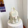 thumbnail image 1 of Bolsos Cruzados Bolso bandolera de pana Lindo de hombro de conejo Kawai para fiesta navideña (Beige), 1 of 8
