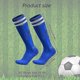 thumbnail image 2 of 6 pares de calcetines de fútbol, ​​calcetines de compresión elásticos de color hasta la rodilla, calcetines deportivos de fútbol para hombres y mujeres, 2 of 5