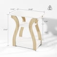 thumbnail image 3 of End Tables Living Room, Cherry End Table with Charging Station, Nightstand for Bedroom, 3 Tier End Table with Storage Shelf for Living Room(White), 3 of 9