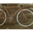 thumbnail image 5 of oneOone Georgette Viscose Light Brown Fabric Bicycle Diy Clothing Quilting Fabric Print Fabric By Yard 42 Inch Wide, 5 of 6