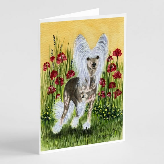 Chinese Crested Greeting Cards and Envelopes Pack of 8