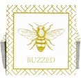 thumbnail image 1 of 100 Bee Buzzed Cocktail Beverage Napkins Disposable Paper Gold Honey Bumble Bees Dessert Napkin for Spring Summer, 1 of 8