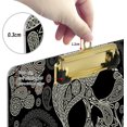 thumbnail image 4 of FMSHPON Skull Paisley Flower Clipboard Hardboard Wood Nursing Clip Board and Pull for Standard A4 Letter 13x9 inches, 4 of 8
