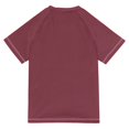 thumbnail image 6 of FORMRS Boys Rash Guard Short Sleeves Swim Shirt Quick Dry UPF 50+ Sun Protection, Sizes 3-12T, Red Floral, 6 of 6