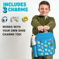 thumbnail image 6 of Fit+Fresh Charm Insulated Lunch Bag For Kids, Boys+Girls With Shoe Charm Slots, Teal, 6 of 6