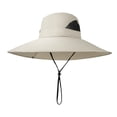 thumbnail image 1 of Sombrero tipo pescador de malla transpirable con ala ancha y ajuste regulable, protección UV, ideal para actividades al aire libre y plegable., 1 of 8