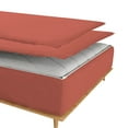 thumbnail image 2 of Sheet has Zipper Fitted Sheet, (California King Size 72x84) 18 Inch Deep Pocket, 100% Egyptian Cotton, 800 TC, Solid Brick Red Color., 2 of 10
