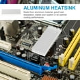 thumbnail image 2 of 1PC Aluminum Heat Sink, 3.9" x 1.4" x 0.4" Radiator Heatsink Grille Shape Heat Sinks Cooling Fins Cooler for IC MOSFET  Component, 2 of 7