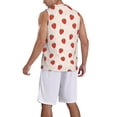thumbnail image 2 of Sikiie Hand Drawn Strawberry Basketball Jersey Reversible Men's Mesh Athletic Sports Shirts Training Practice S-4XL3X-Large, 2 of 6